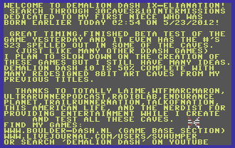 Demalion Dash 09 Elianation!