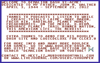 Demalion Dash 11 ACME!